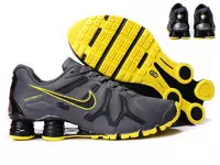 shox turbo+ 13 nike hommes chaussures pas cher gray yellow